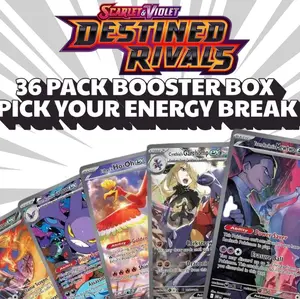 Destined Rivals 36 Pack (6 Booster Bundles) - Energy Break - Scarlet & Violet Trading Card Game - Pick Your Energy Break - LIVE RIP