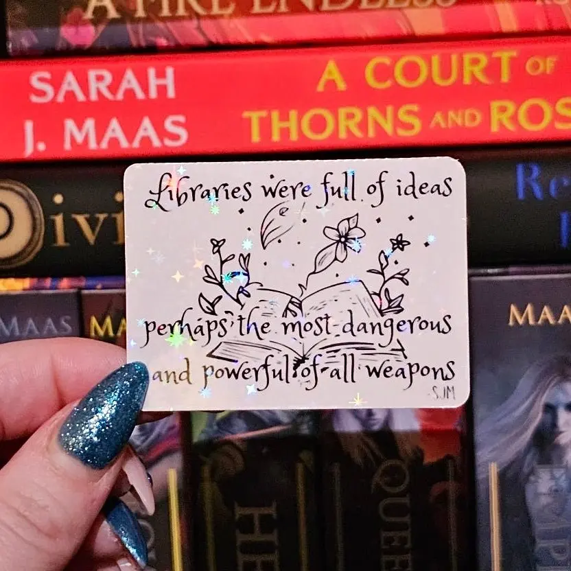 SJM Library Quote Sticker kindle sticker