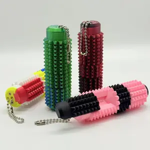 5-in-1 Spiky Sensory Fidget Toy for Adults, pain stim fidget toy,Pain Stimulator with Clicker, spiky fidget,Spinner, Slider and Roller, Stress Relief, Portable Keychain, Stress Relieving Accessory, Stress Relief Gadgets