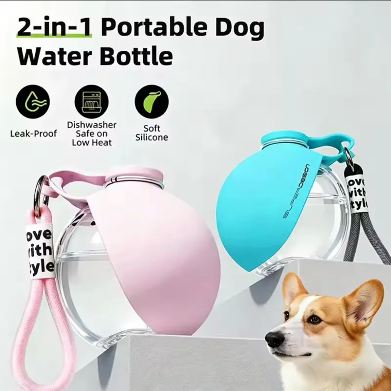 2 in 1 Pet Travel bottle