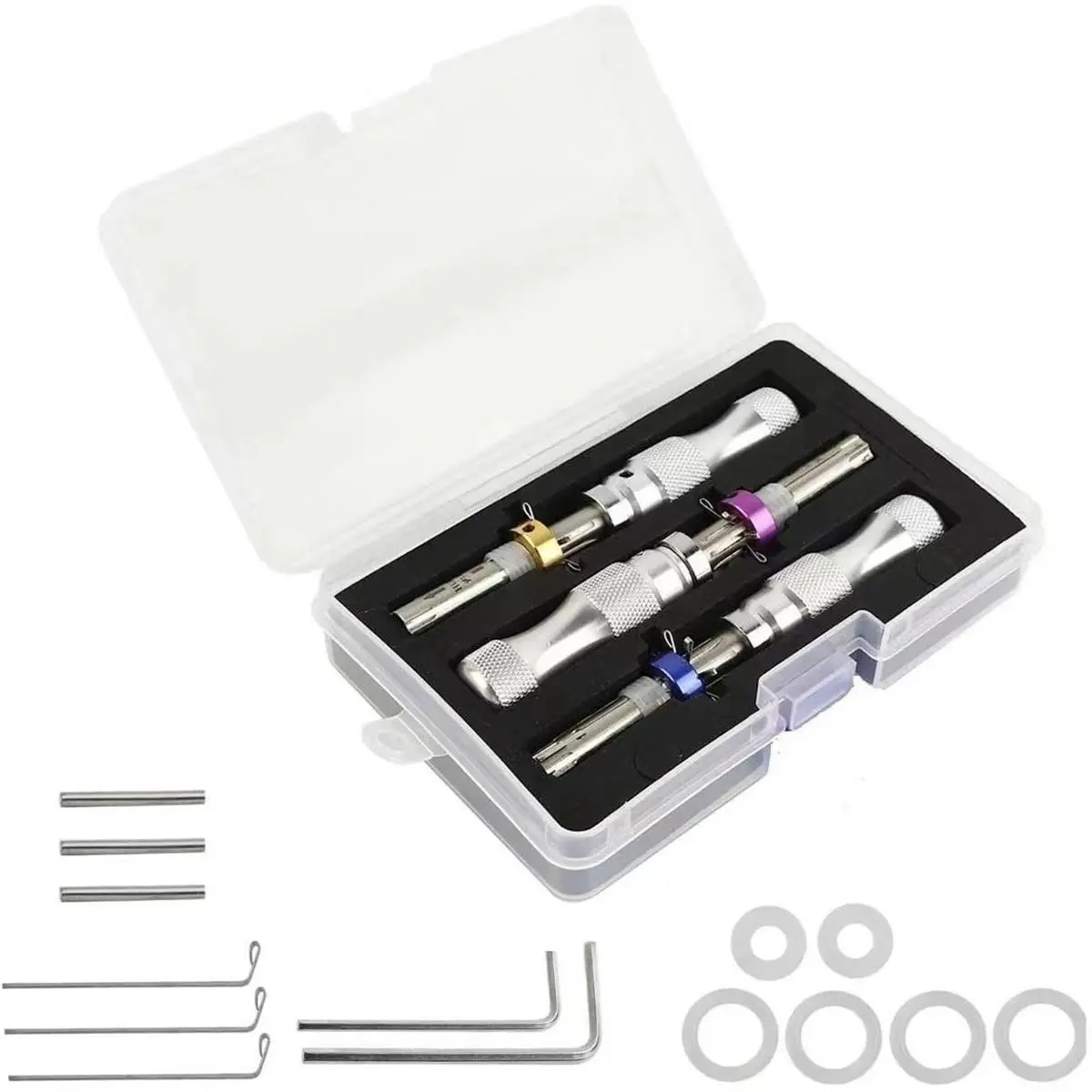 Tubular 7 Pins Tool Accessories, Stainless Adjustable Tool, Multipurpose Hand Tool Accessories for Home & Office Tubular 7 Pins Tool Accessories, Stainless Adjustable Tool, Multipurpose Hand Tool Accessories for Home & Office