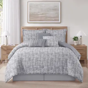 Cheyne 7 Piece Jacquard Comforter Set