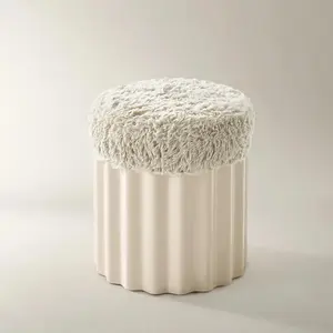 Z Gallerie Nia Lacquered Storage Stool - Turtle Dove