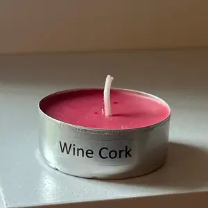 Wine cork tea light