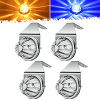 Amber/Blue-4 Pieces-Clear Lenses