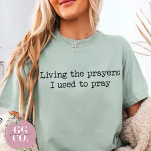 Living The Prayers I Used To Pray Christian Shirt (6:19)