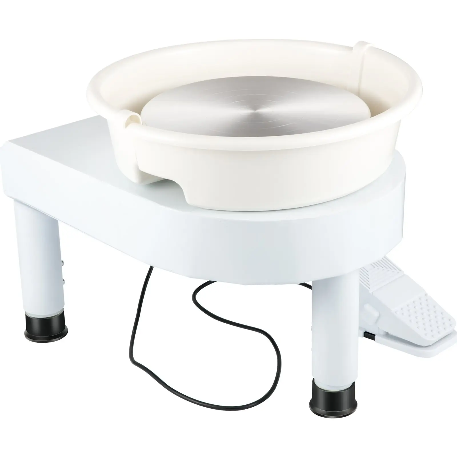 Pottery Wheel 11in Ceramic Wheel Machine Lift Legs Foot Pedal DIY Tool Kit