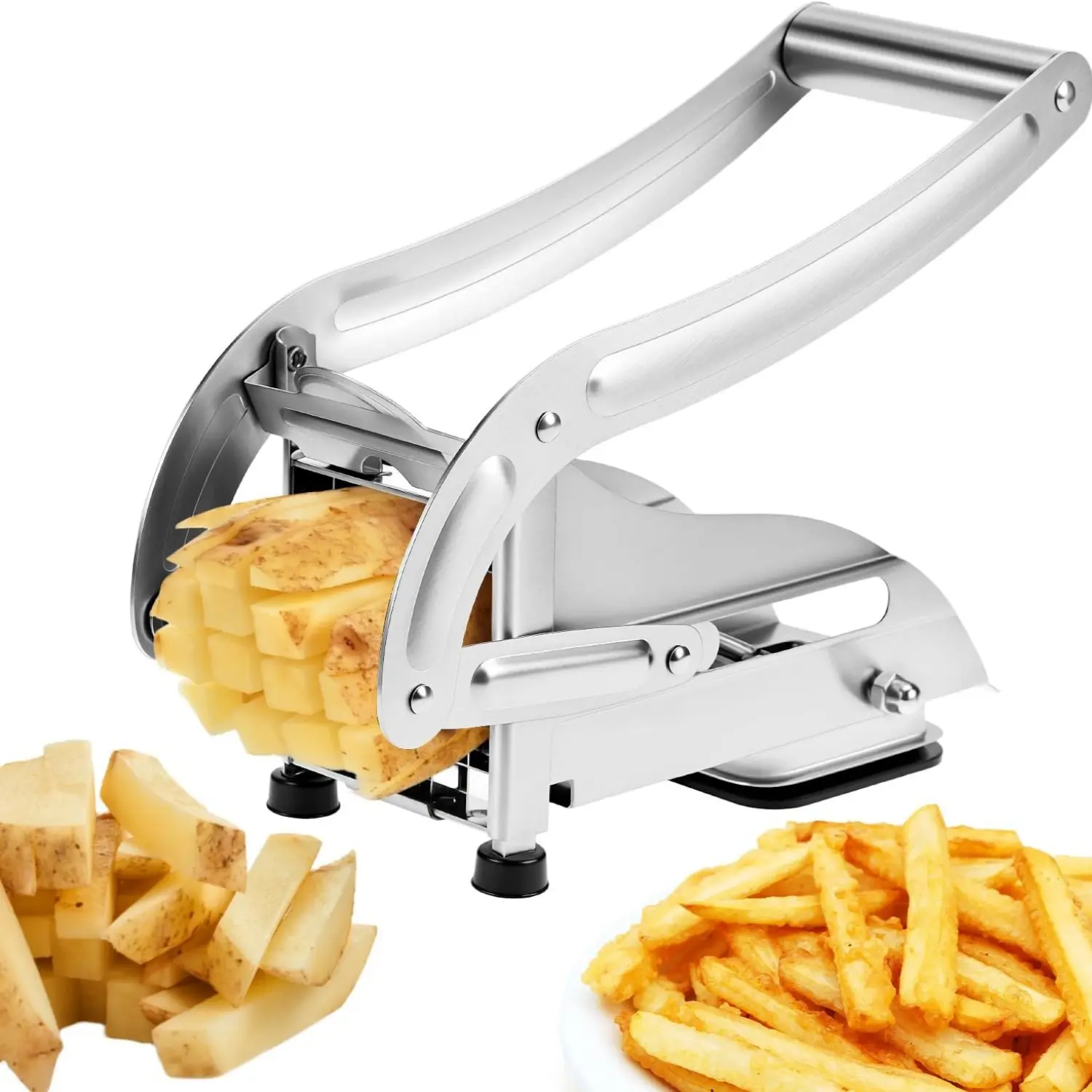 Ff Cutter Arthink Stainless Steel French Fry Cutter with 2 Blades Heavy Duty ...