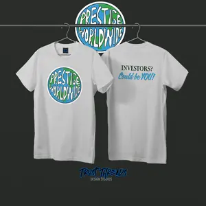 The Prestige Worldwide Earth Tee - Invent Your Legacy Graphic T-Shirt Silk Color Cotton Fabric