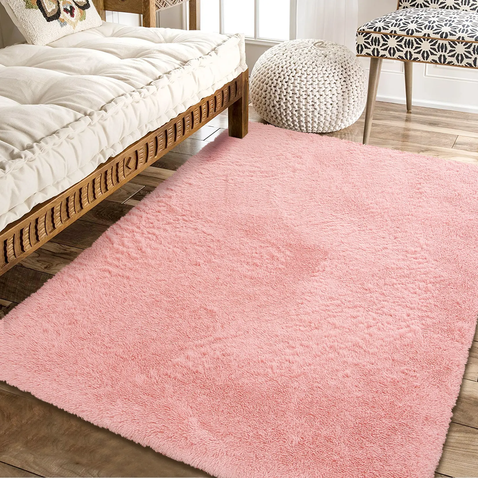 Garvee Plush Fluffy Rug Soft Non-shedding Washable for Use in Bedrooms Children's Rooms Girls' Rooms and Nurseries carpet