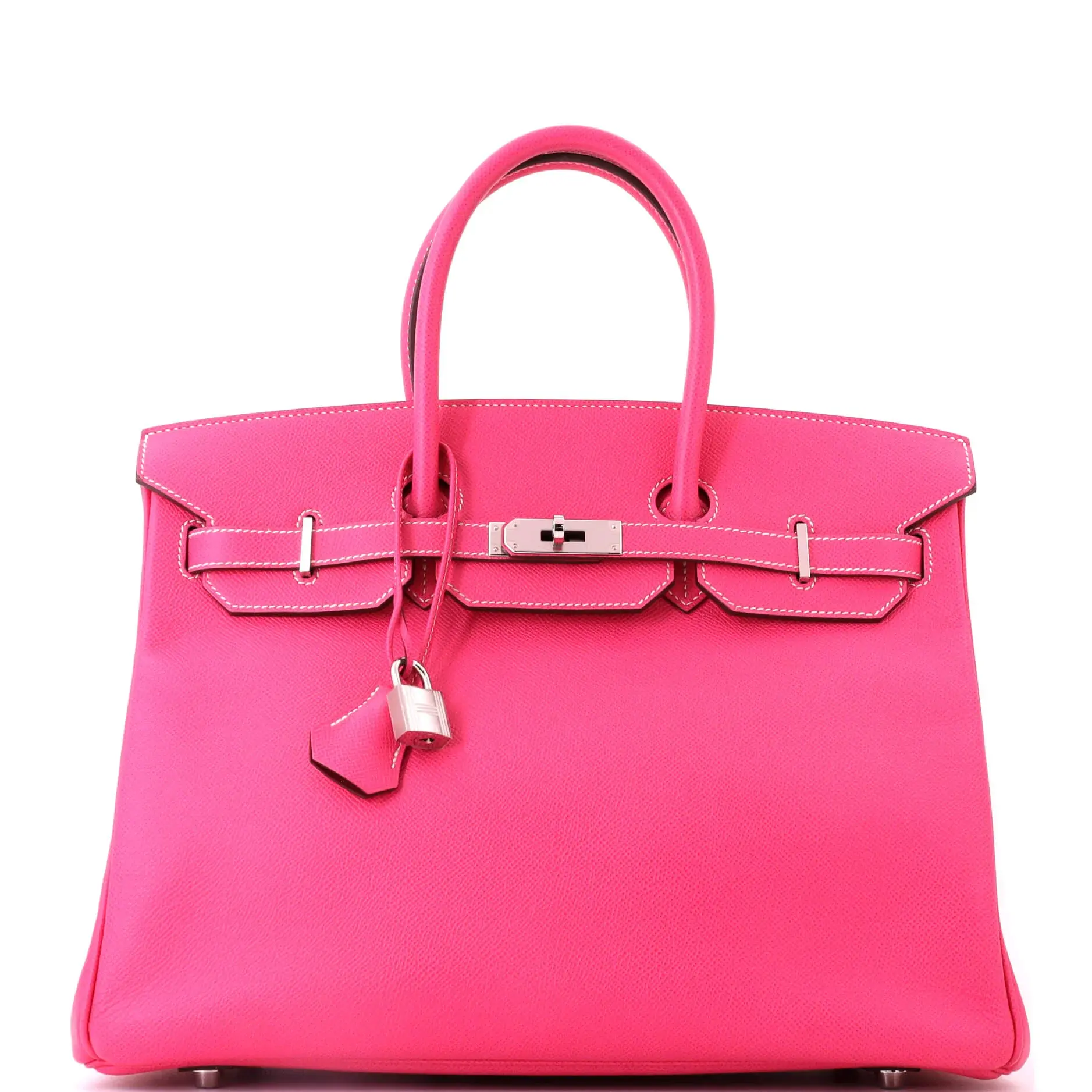 Pre-owned HERMÈS Leather Tote Bags REBAG Hermes Candy Birkin Bag Epsom 35 by Rebag