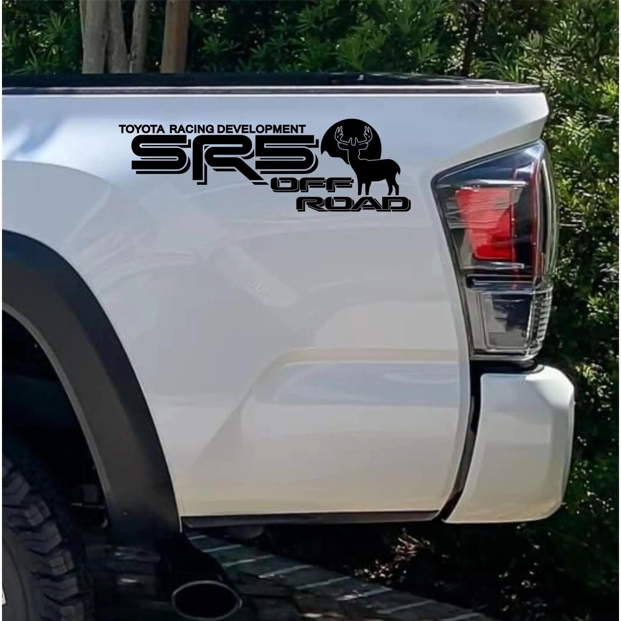 SR5 Off Road Deer Decal, Toyota Tacoma Tundra Ford Runner Truck bedside decal set of 2 SR5 Deer Mountain vinyl decal