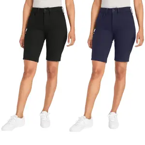 Women's 2 Pack Super Stretch Bermuda Shorts