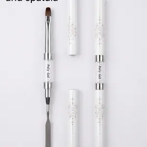 Poly gel brush and spatula