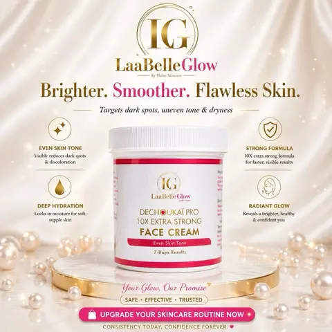10x Extra Strong Dechoukaï Pro Face Cream - 3-7 Shades Moisturizers  Radiant Cleansing  Skin Repair Moisturizing Moisture Hydrate NourishingLaabelleGlow