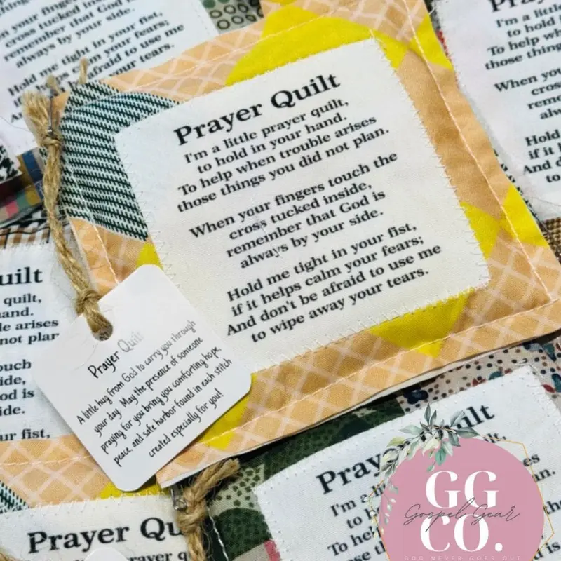 Pocket Prayer Quilt, Prayer, Pocket Square, Faith In Your Hands, Handmade, Prayer Cloth, Christian Gift, Quilted