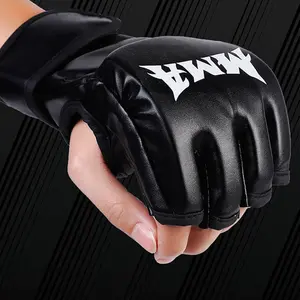 Boxing Gloves for Men & Women, MMA Gloves Kickboxing Gloves, Half Finger Punching Bag Gloves, Fighting Gloves UFC Gloves for Men Women Boxing Training