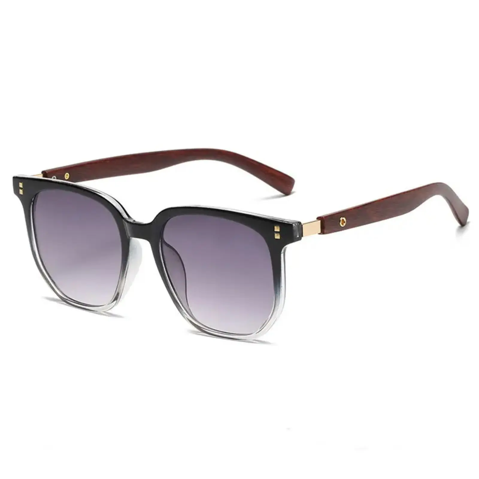 Women's Retro Geometric Tortoise Shell Square Sunglasses, Wood Grain Frame Korean Style UV Protection Shades, Lightweight Durable Sports Eyewear for Daily Outfits, Beach, Square Sunglass Women,back to school,back to school haul