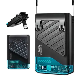 2025 AI Portable Waist Fan Rechargeable with LED Display & 40H Runtime 5 Speed 10000RPM Cooling Personal Clip Fan 33ft/s Wind Speed Neck fan for Outdoor Work Camping Farm Jobsite Multi-Use Thin Light Strotig