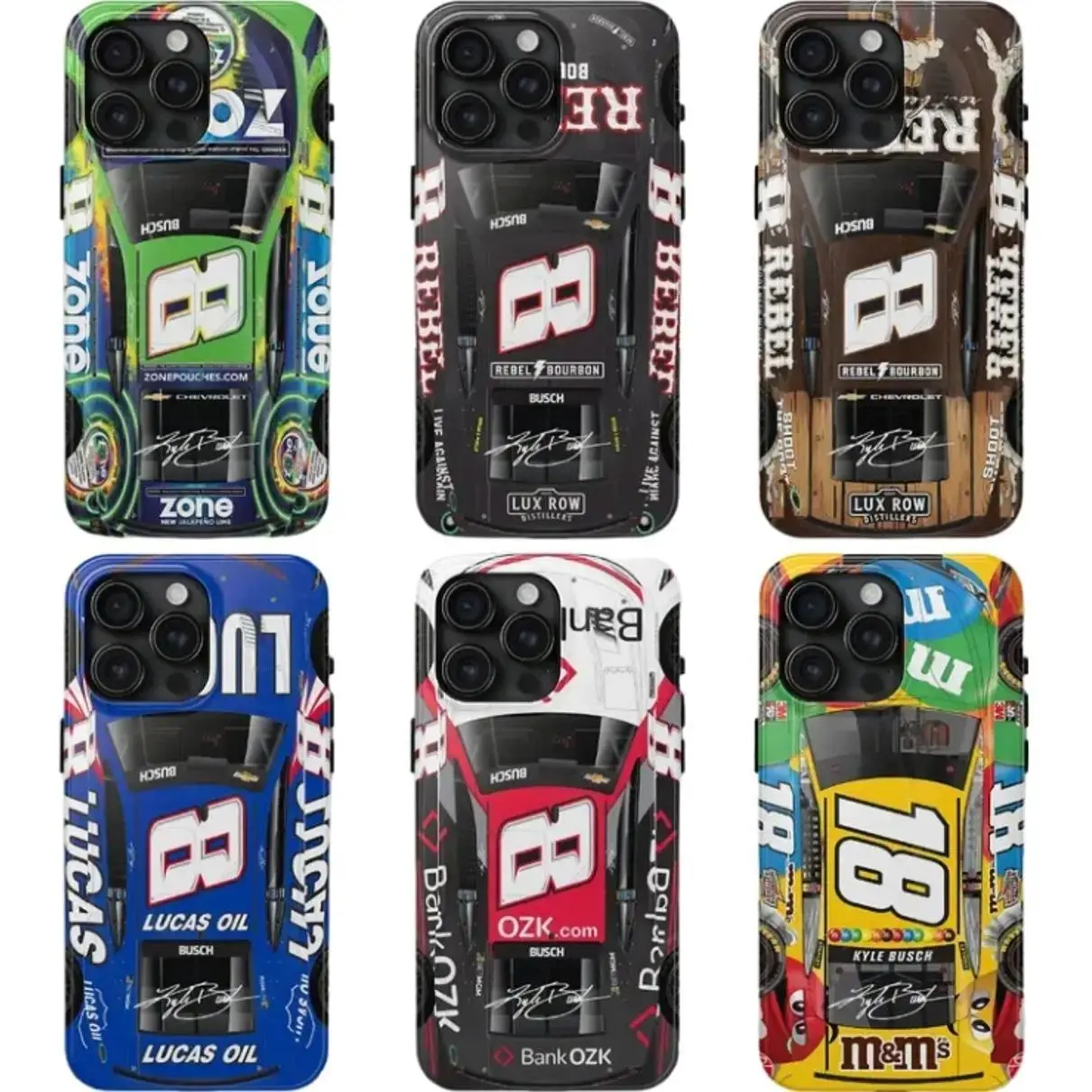 Racing Model Series: Kyle Busch's Legendary Ride Phone Case; A Tribute to Kyle Busch – Signature Edition (1985–2026) Protective Phone Cover, Compatible with iPhone 11–17 Pro Max/Plus Series and Samsung Galaxy S23– Series