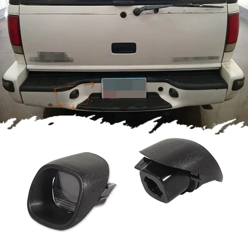 2pcs LED License Number Plate Light Housings For Chevrolet Blazer S10 Pickup For GMC Jimmy Sonoma For Oldsmobile Bravada , Replace OEM# 15721389 15721390 68147