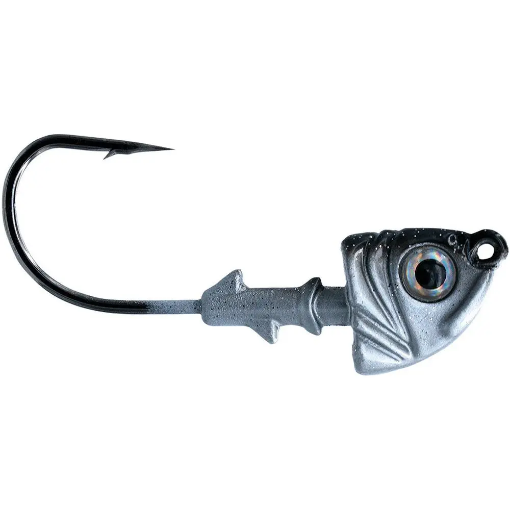 1st Gen Heavy Duty Fishing Swimbait Head - 3 Pack, 2x Strong Hook, Chip Resistant, Custom Head Taper, Extra Tough Presentation, Heavy Duty Performance, High Density Lead, Available In A Variety Of Sizes, Recessed 45 Degree Line Tie