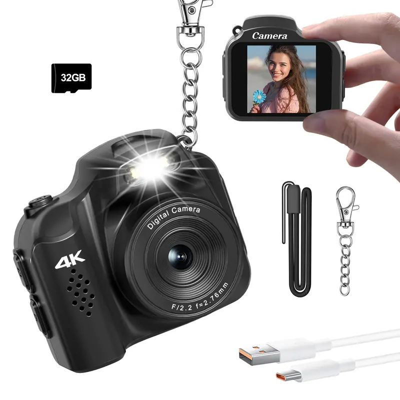 64 MP Digitale Camera voor Fotografie, Videovlogging, 3 Inch Flip-screen 4K UHD Compacte Digitale Camera met 18x Digitale Zoom, Videopauzefunctie, Oplaadbaar voor Beginners 64 MP Digitale Camera voor Fotografie, Videovlogging, 3 Inch Flip-screen 4K UHD Compacte Digitale Camera met 18x Digitale Zoom, Videopauzefunctie, Oplaadbaar voor Beginners