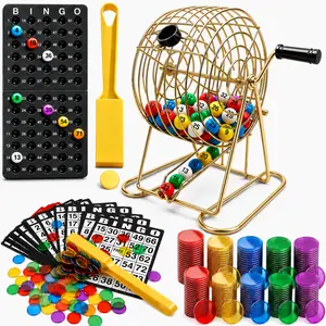 New American style Bingo Game Set, carousel game machine, Bingo Chips,Bingo Wands,manual lottery machine, party entertainment for Halloween,Christmas Event & Party Supplies Halloween&Christmas