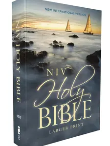 NIV, Holy Bible, Larger Print, Economy Edition, Paperback, Blue, Comfort Print Paperback