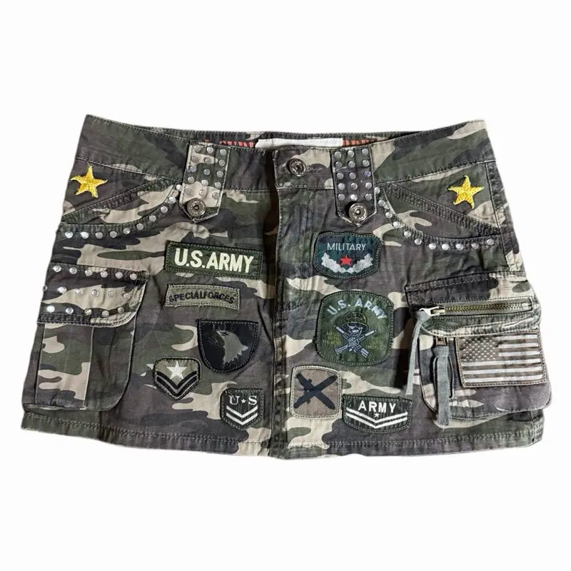 Mini army skirt