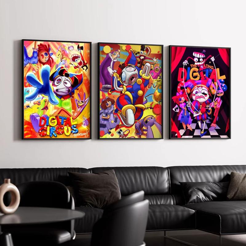 Anime The A-Amazing D-Digital Circus Poster HD Waterproof Ar