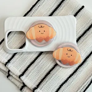 Croissant MagSafe Phone Grip, Magnetic Bread Phone, StandCute French Pastry Kindle Grip, Kawaii Kindle Holder Gift for Pastry Lover