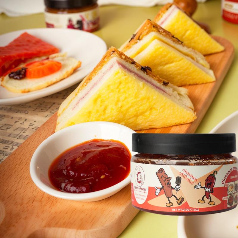 Phoebe Cinnamon Pepper Sauce - Sweet & Spicy Culinary Delight for Gatherings Parties or Everyday Use Flavor Dip 212g/7.5oz