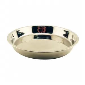 212 MAIN 14 in Stainless Steel Puppy Pan Plate, Easy-Clean Kitchen Plate, Plates