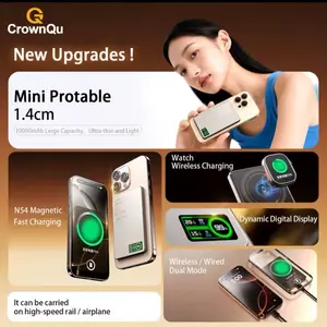 New Magnetic Wireless Power bank Qi 2.1 USB-C Fast Charging