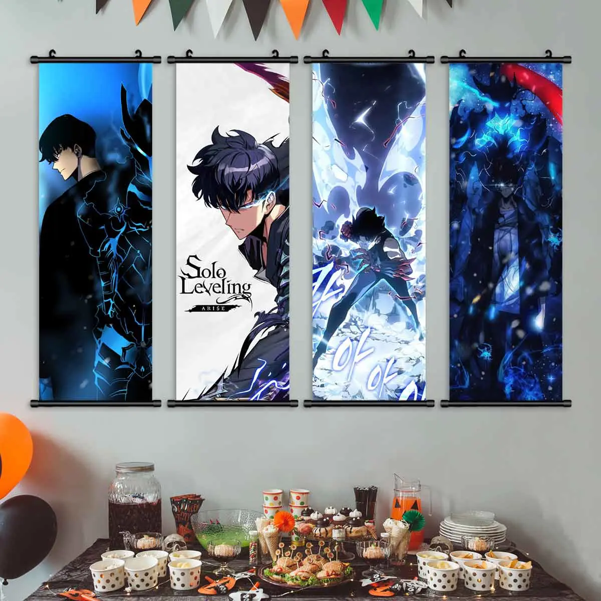 Anime Character Posters Set, Modern Art Decor, Unframed Art Print, Waterproof Wall Art Prints, High-Quality Bedroom & Living Room Decoration, Above Bed Wall Decor