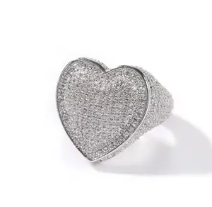 Iced Out Bling Heart Ring