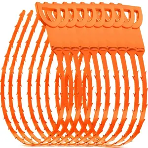 10pcs Plastic Hair Cleaning Rods, Drainage Anti-blockage Removers, Flexible Sewer Cleaning Wands, Bathroom Accessory