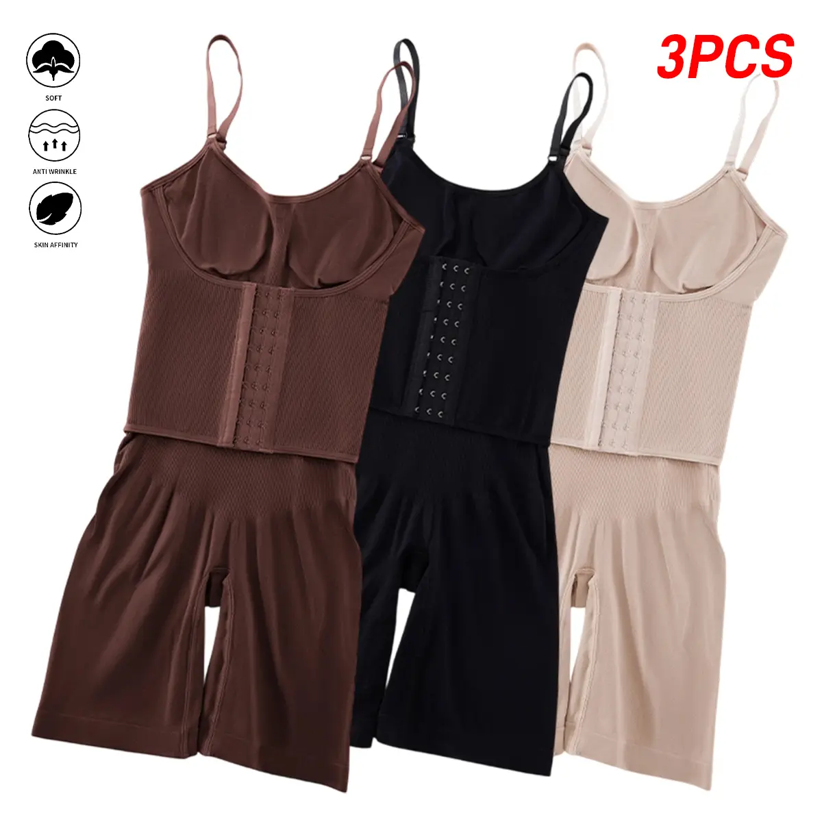 Women’s seamless shaping bodysuit set, tummy control and butt lift, breathable shapewear for training and casual wear, tummy-control body shaper, training underwear, smooth design