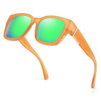 4216L   orange frame green mirrored lens