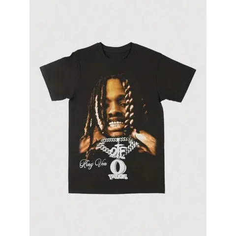 KingVon Vintage Graphic T-Shirt For Men With Bold Love Print And Comfortable Cotton Fabric Ideal For Casual Street Style