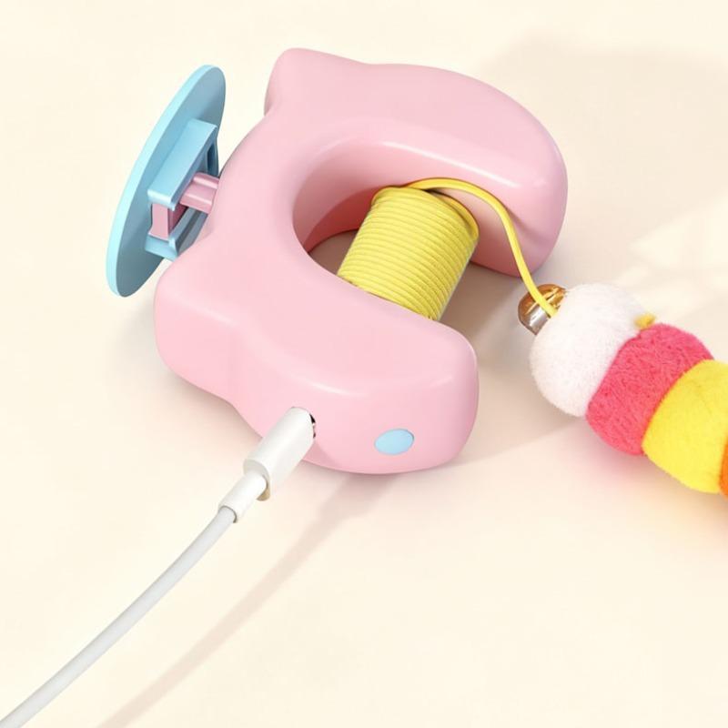 Automatic Indoor Cat Toy, Door-Hanging Pet Activator, Self-Entertaining Stress Relief Ball, Energy-Consuming Electric Interactive Toy