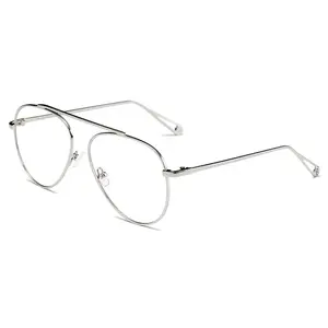 Light Aviator Glasses for Women Men,  Anti Blue Light Lens Computer Glasses S2021-CW02-B68