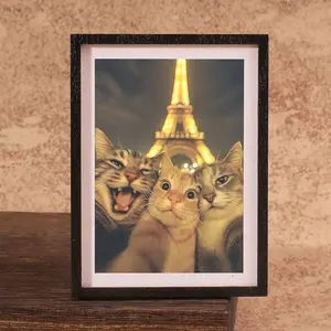 1PC Cute Cat Refrigerator Magnet, Fun Animal Fridge Magnet, Home Decor & Festive Decoration, Perfect Choice for Cat Lovers, Decorative