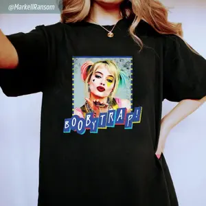 Unisex T-shirt DC Comics Birds Of Prey Harley Quinn Booby Trap, .