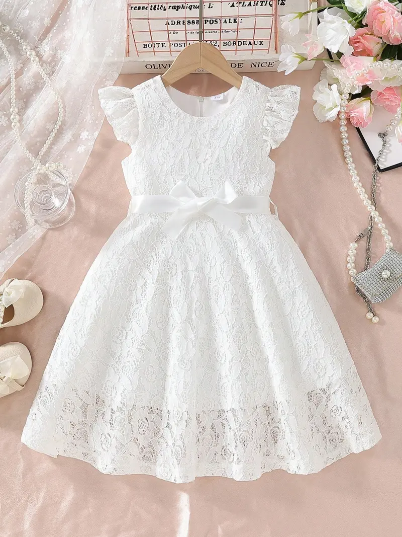 girls white lace dress - TikTok Shop