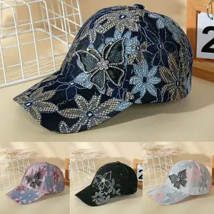 Butterfly-shaped decorative women’s baseball cap—comfortable outdoor sunshade hat, a gift for friends, casual and versatile for everyday wear