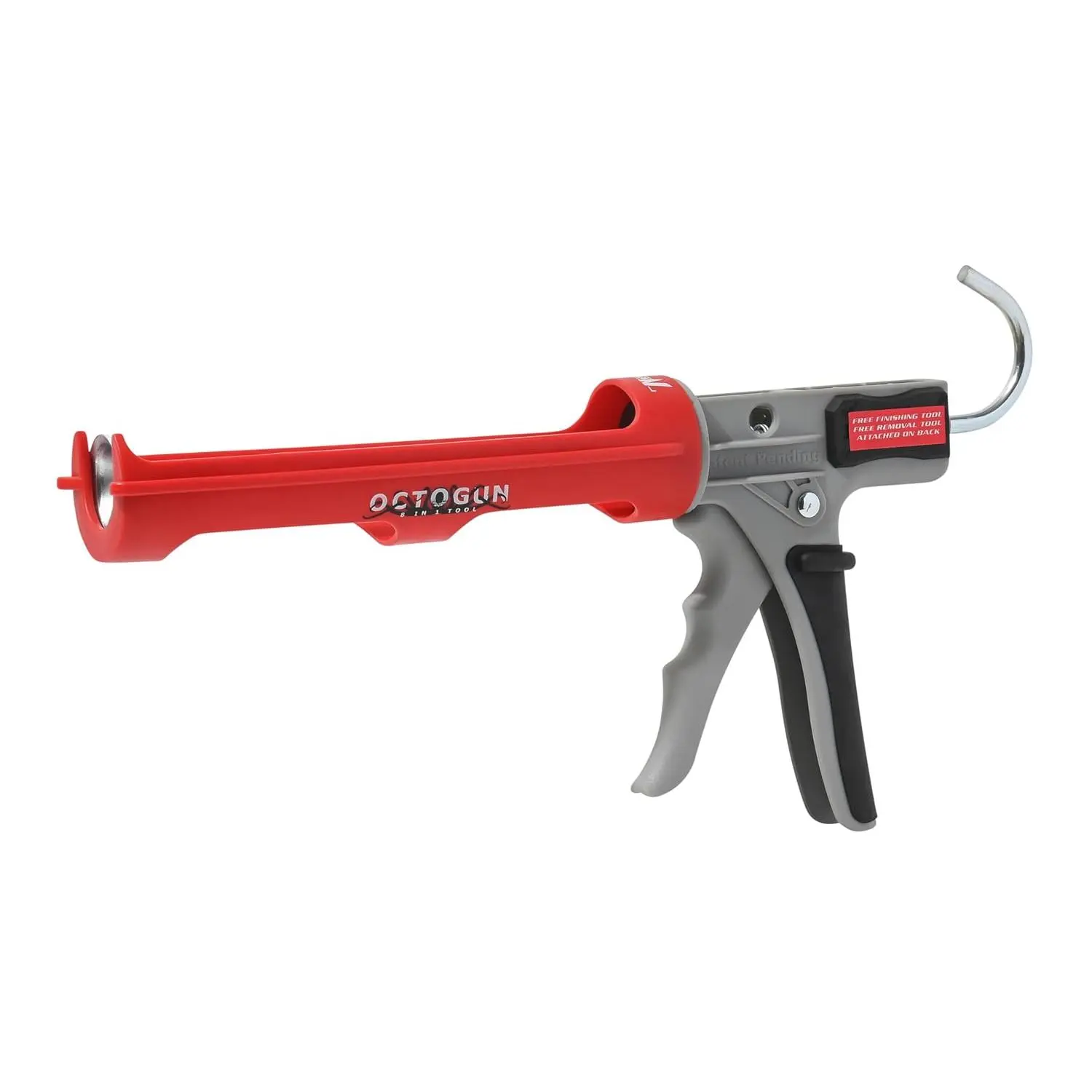 Octogun 208D Drip-Free Gun with Drip-Free Technology, Body for Home Improvement, Construction, DIY Enthusiasts, Lightweight, 12:1 Thrust Ratio, Revolving Barrel,-in 4-Sided Tooling Square, 2-Sided Scraper, Spout