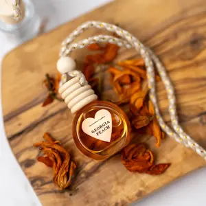 Beautiful Heart Shape Car Diffuser,Air Freshener,Cute Car accessories for women ,Hanging Diffuser , Luxury
