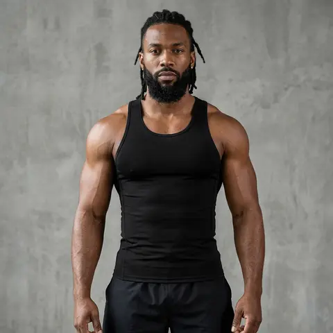 Sleeveless Shirt Classic Tank Top - Men's Shirt, Classic Design, Fitness Wear Please size up